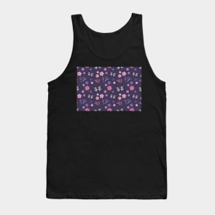 Anime Butterfly Girl Loves To Be in Nature Butterfly Girl in Purple Tank Top